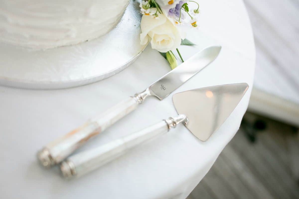 Ralph Lauren wedding  cake  knife  set  Hire Waikato NZ 