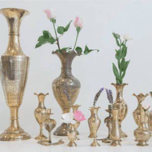 Brass vases mixed sizes