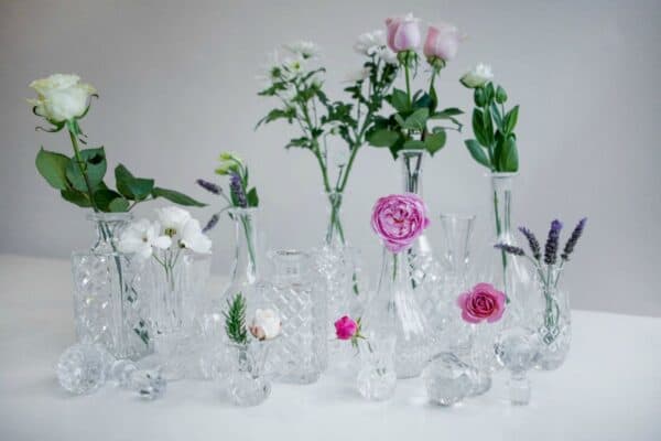 crystal and cut glass decanters