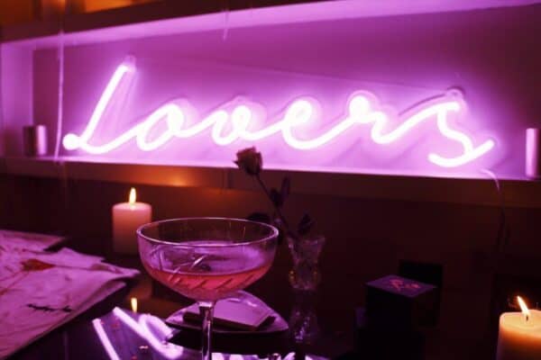 Lovers neon sign