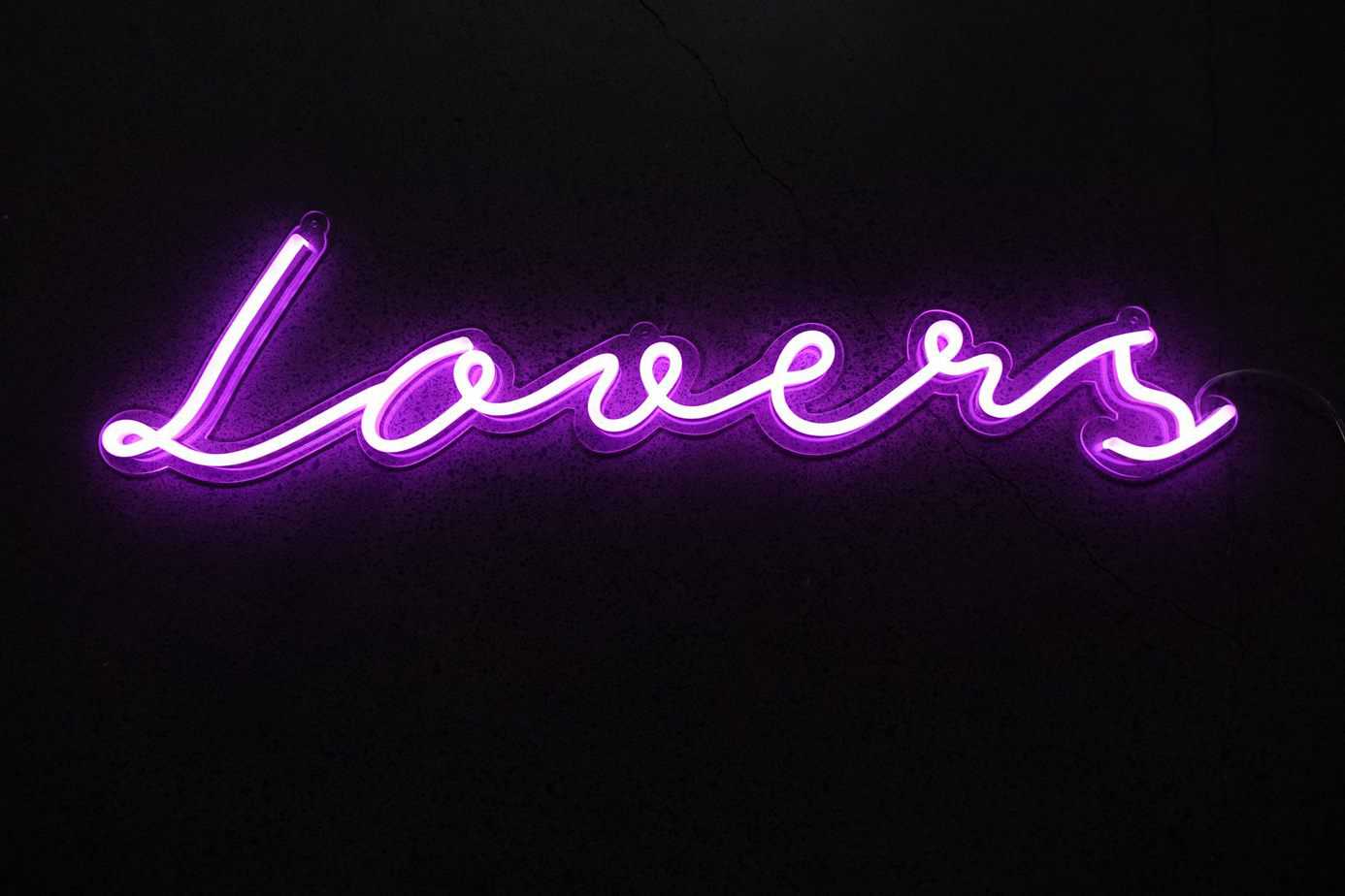 Neon sign for Hire | Lovers | The White Wedding Club