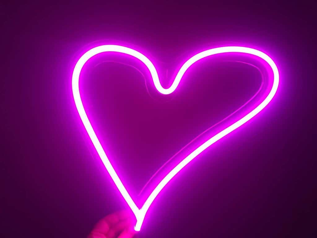 Love Heart Neon Wedding Sign The White Club.
