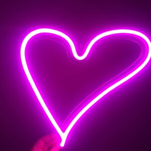 Love heart neon